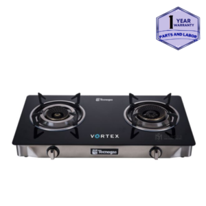 Tecnogas 2 Gas Burner Stove, Blue Flame, Full Stainless Steel GS201BCG