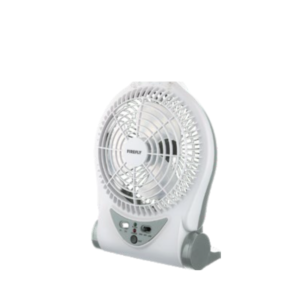 Firefly 6” 2-speed Tilting Fan with 4 LED Night Light and USB Mobile Phone Charger FEL623