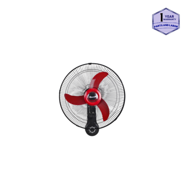 DOWELL 16" 3Speed Rotary Switch Wall Fan Electric Fan 60w WF3217