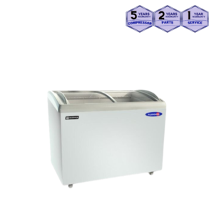 Fujidenzo IFSP-10GDF 10 cu.ft HD Inverter Curved Glass Freezer